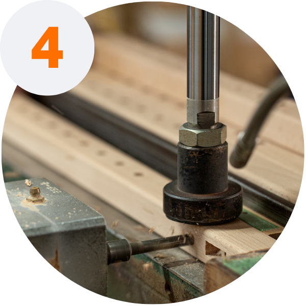 ホゾ取り・丸穴角穴加工